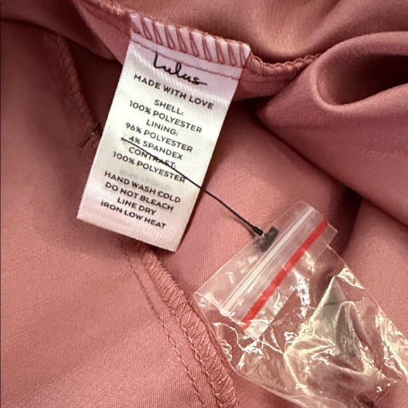 NWT Lulus Stunning Grace Dusty Rose Back Cut Out Front Slit Maxi Dress Large - Picture 10 of 16